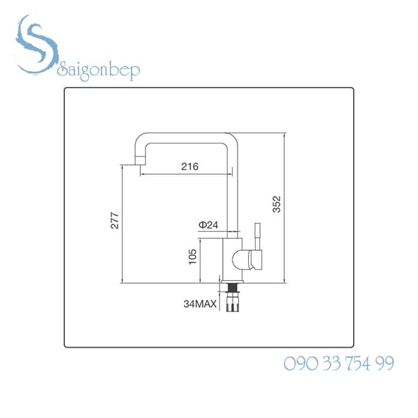 Vòi rửa chén Malloca K559-S