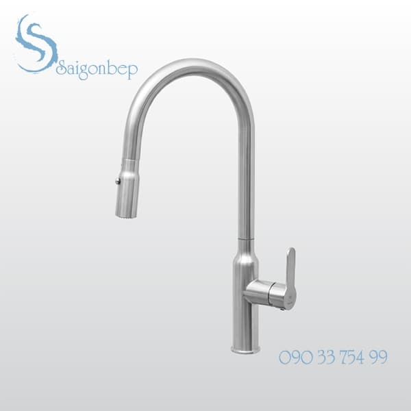 Vòi rửa chén rút dây Malloca K046-S