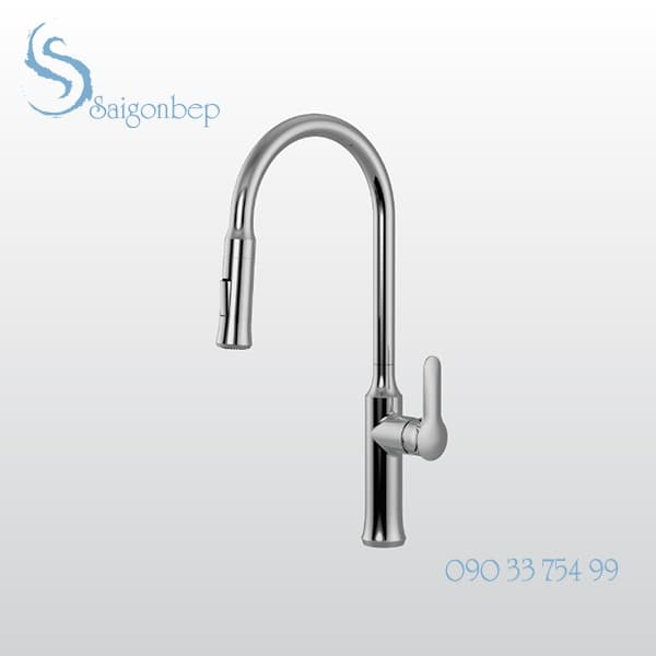 Vòi rửa chén rút dây Malloca K94C