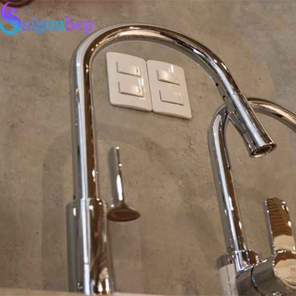 Vòi rửa chén rút dây Malloca K94C