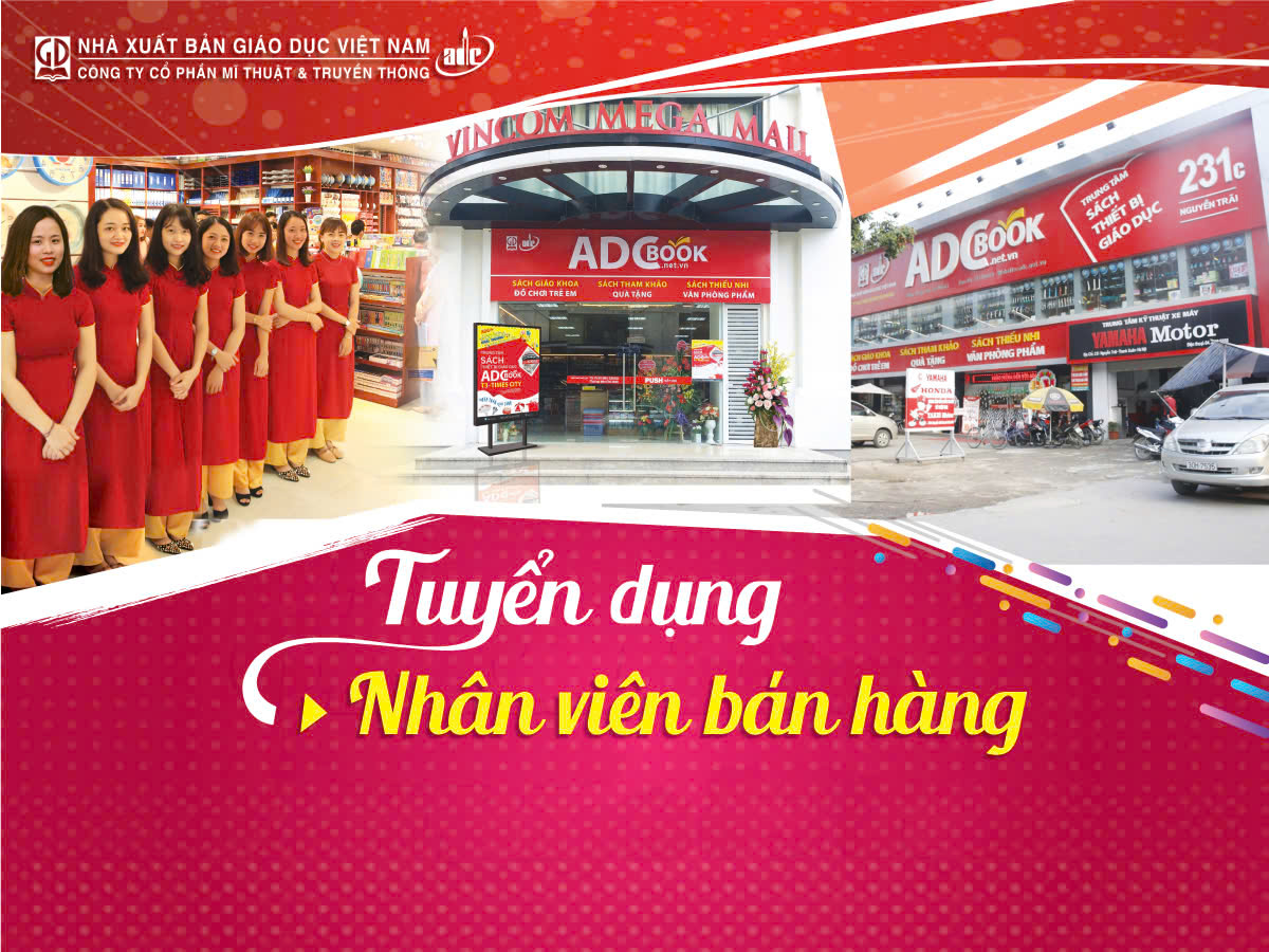 Tuyển dụng Nhân viên bán hàng tại ADCBook