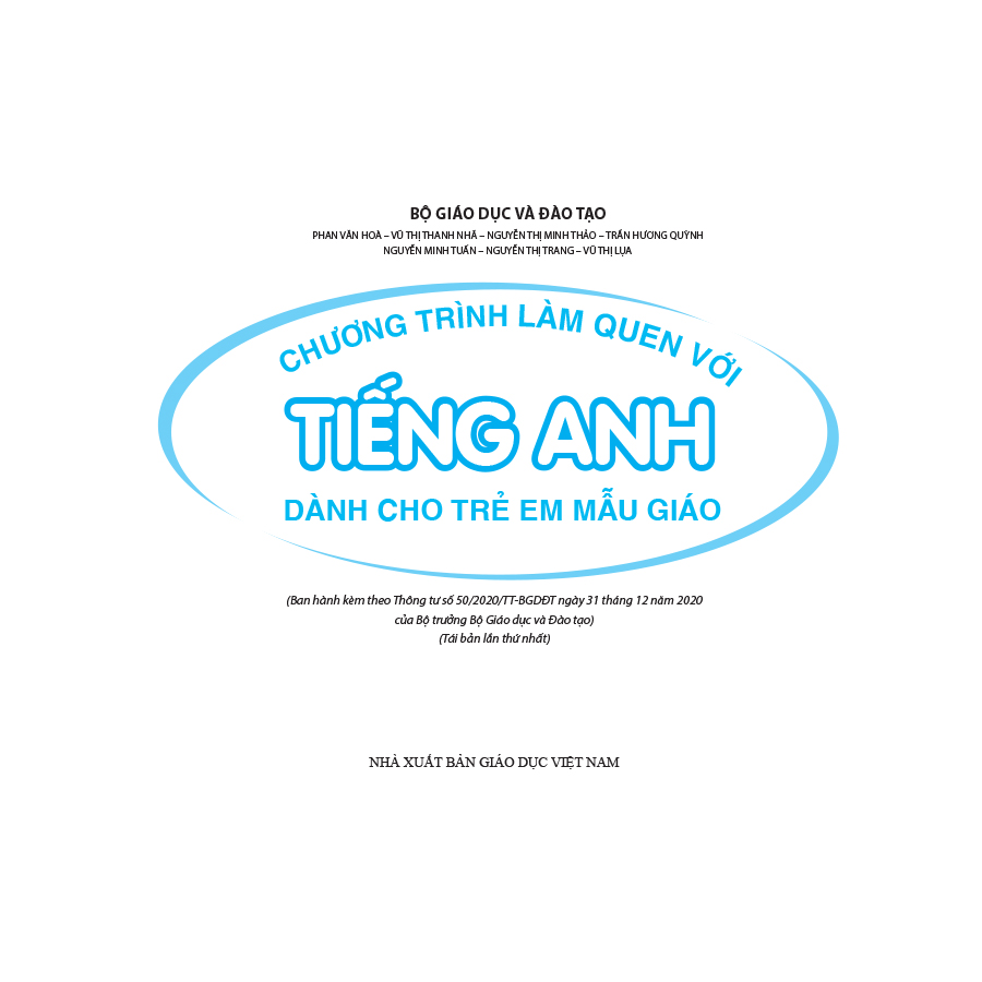 Chương trình làm quen với tiếng Anh dành cho trẻ em mẫu giáo