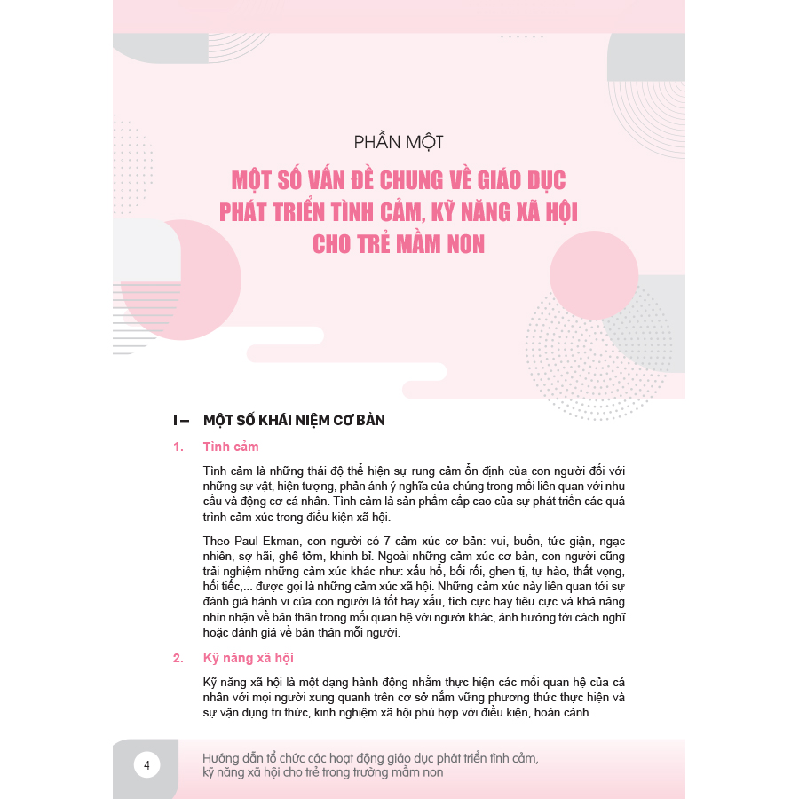 Hướng dẫn tổ chức các hoạt động giáo dục phát triển tình cảm, kĩ năng xã hội cho trẻ trong trường mầm non (Dành cho CBQL & GVMN)