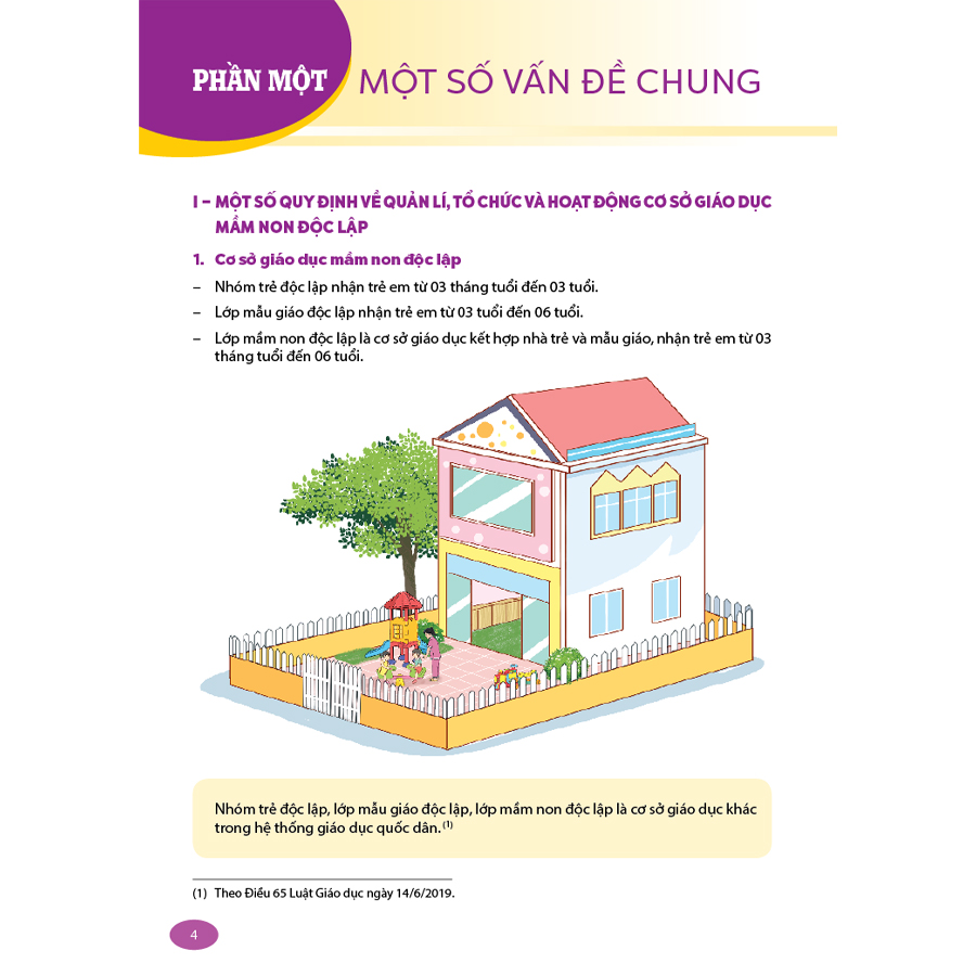 Hướng dẫn quản lí, tổ chức và hoạt động nhóm trẻ độc lập, lớp mẫu giáo độc lập, lớp mầm non độc lập