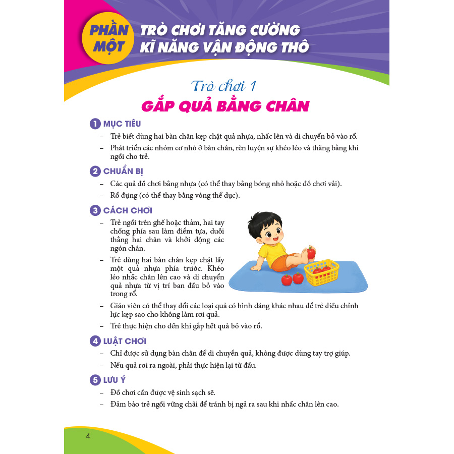 Tổ chức các trò chơi phát triển vận động cho trẻ 24 - 36 tháng tuổi trong cơ sở GDMN (Theo định hướng Chương trình Giáo dục mầm non mới)