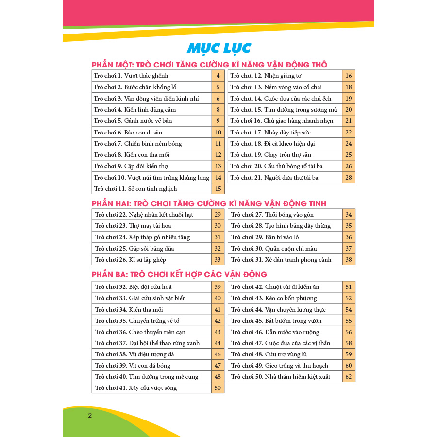 Tổ chức các trò chơi phát triển vận động cho trẻ mẫu giáo 5 - 6 tuổi trong cơ sở GDMN (Theo định hướng Chương trình Giáo dục mầm non mới)