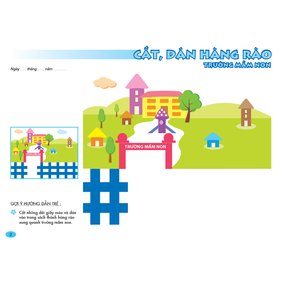 Bé tập làm thủ công theo chủ đề 
(Dành cho trẻ 4 - 5 tuổi)