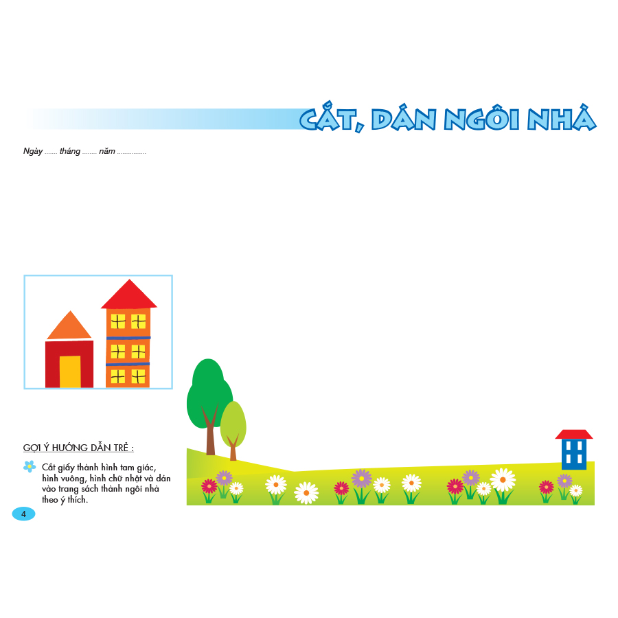 Bé tập làm thủ công theo chủ đề 
(Dành cho trẻ 4 - 5 tuổi)