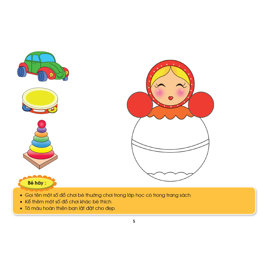 Bé HĐ&KPCĐ - Chủ đề Bé lên mẫu giáo (Dành cho trẻ 24-36 tháng tuổi)
