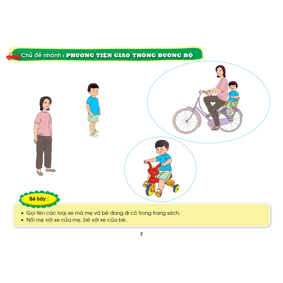 Bé HĐ&KPCĐ - Chủ đề Bé thích đi bằng phương tiện giao thông gì (Dành cho trẻ 24-36 tháng tuổi)
