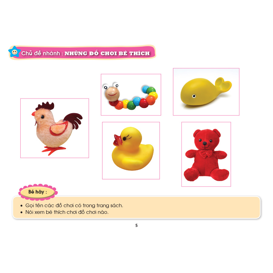 Bé HĐ&KPCĐ - Chủ đề Đồ chơi, đồ dùng quen thuộc của bé (Dành cho trẻ 24-36 tháng tuổi)