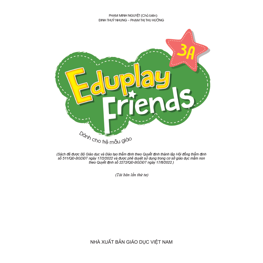 Eduplay Friends 3A (dành cho trẻ mẫu giáo)