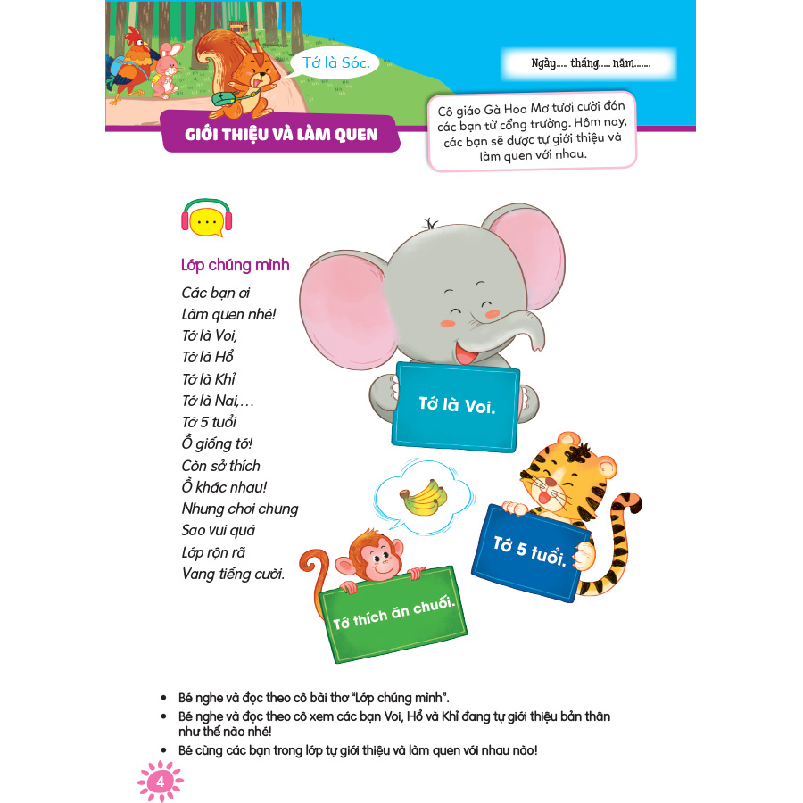Chuẩn bị cho trẻ 5 tuổi sẵn sàng vào lớp một - Hoạt động khám phá, trải nghiệm - Phát triển Ngôn ngữ