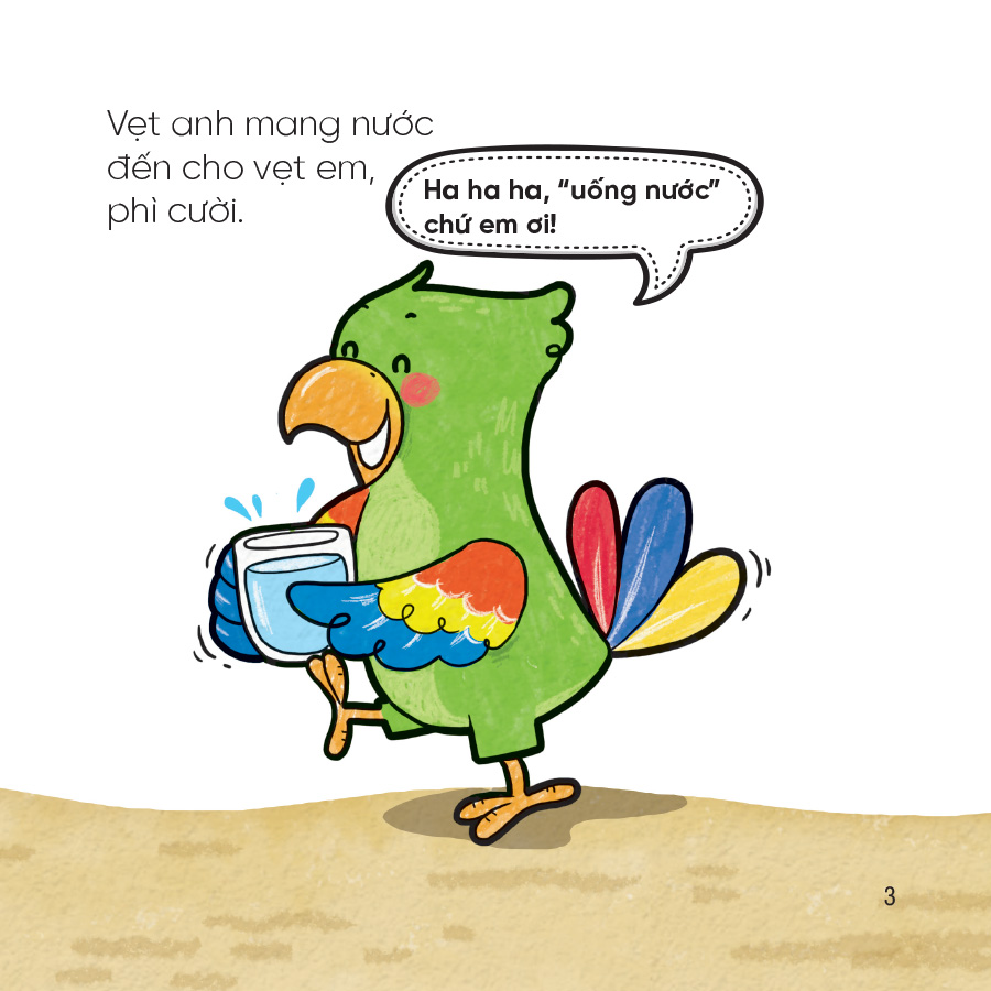 Líu lo bé kể (Phát triển ngôn ngữ cho trẻ 0 - 3 tuổi) - Vẹt con tập nói