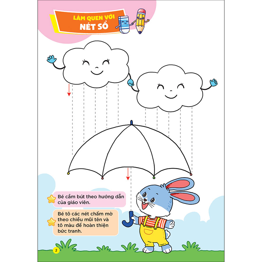 Bé làm quen và tập tô các nét cơ bản (Dành cho trẻ 4 - 5 tuổi)