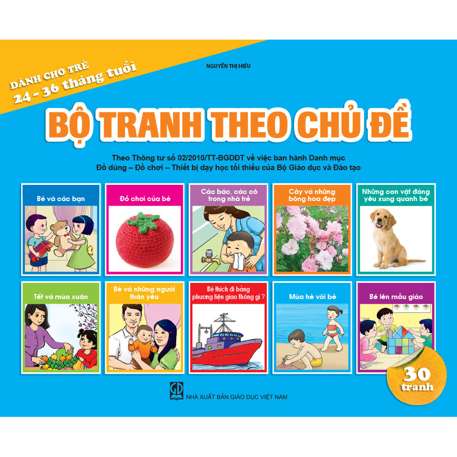 Bộ tranh theo chủ đề (Dành cho trẻ 24 - 36 tháng)