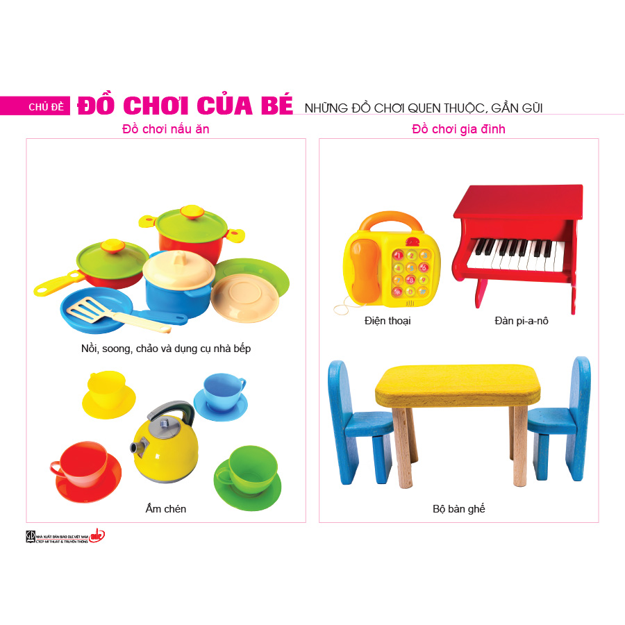 Bộ tranh theo chủ đề (Dành cho trẻ 24 - 36 tháng)