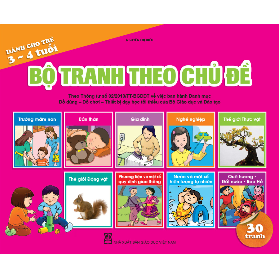 Bộ tranh theo chủ đề (Dành cho trẻ 3 - 4 tuổi)