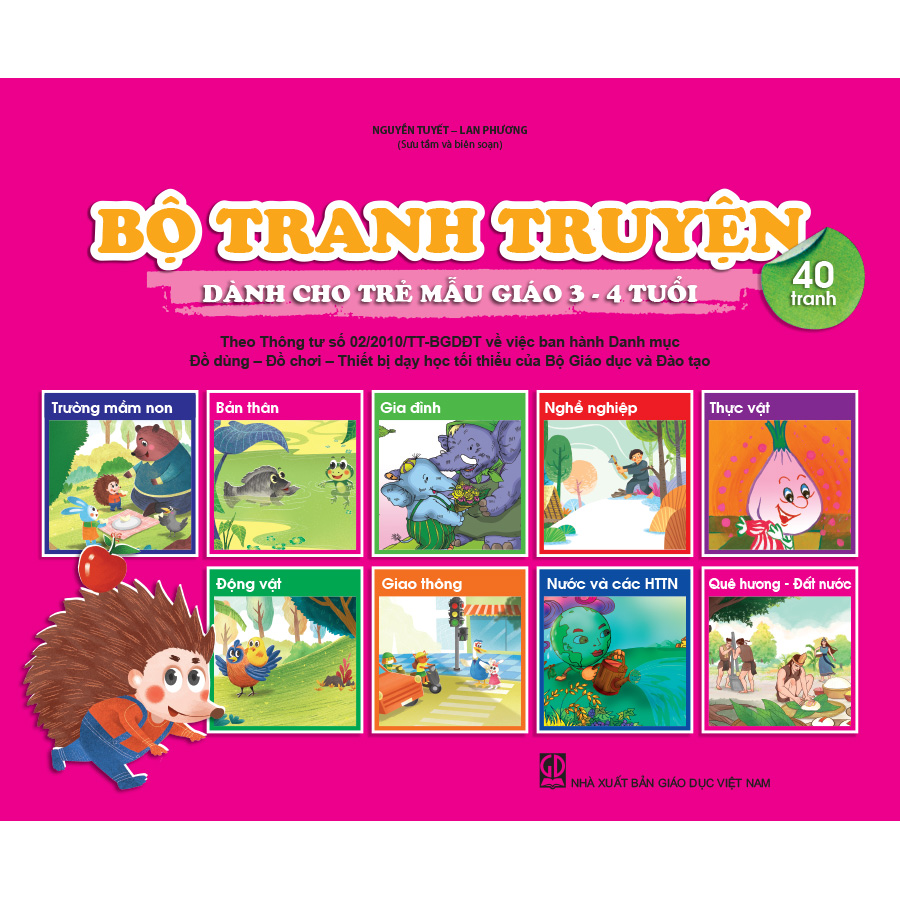 Bộ tranh truyện dành cho trẻ mẫu giáo 3 - 4 tuổi