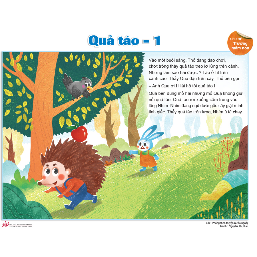 Bộ tranh truyện dành cho trẻ mẫu giáo 3 - 4 tuổi