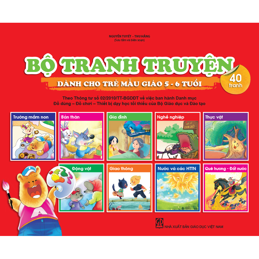 Bộ tranh truyện dành cho trẻ mẫu giáo 5 - 6 tuổi
