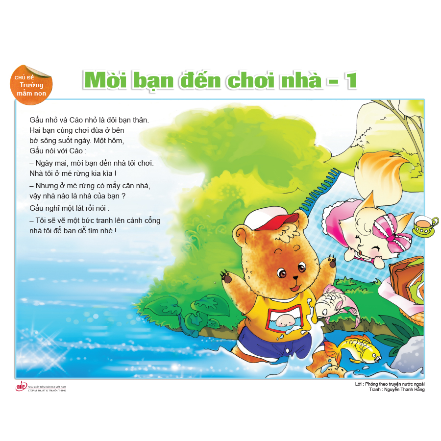 Bộ tranh truyện dành cho trẻ mẫu giáo 5 - 6 tuổi