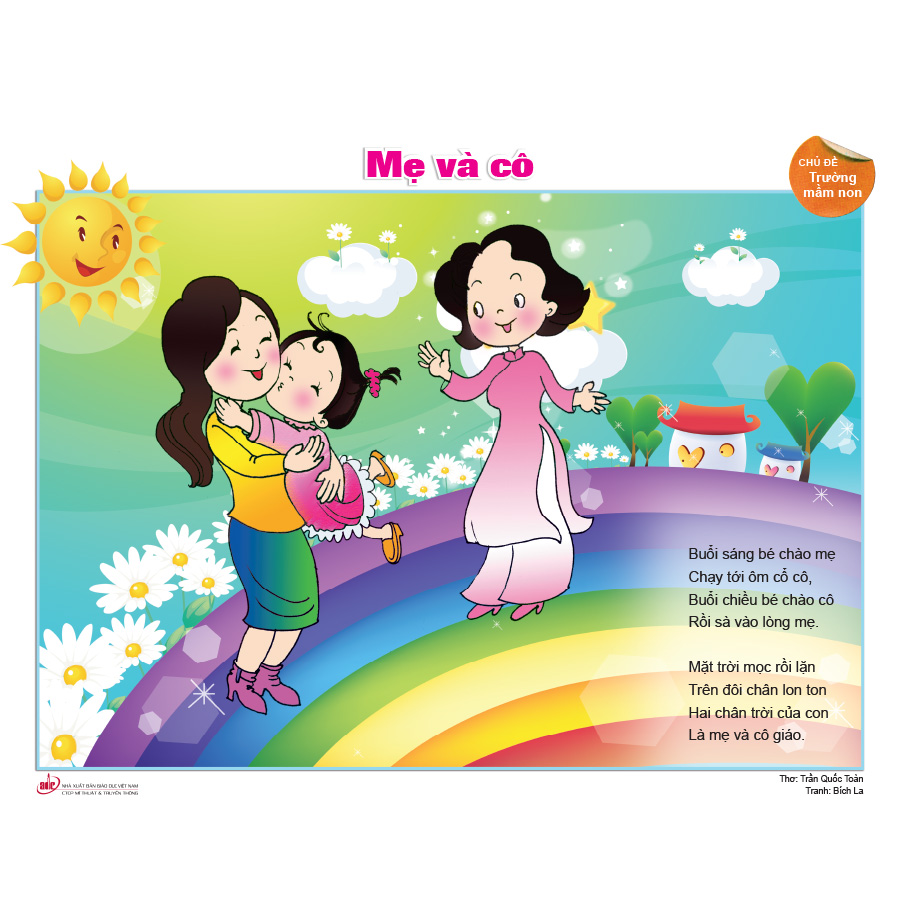 Bộ tranh minh hoạ thơ dành cho trẻ mẫu giáo 3 - 4 tuổi