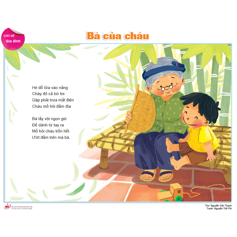 Bộ tranh minh hoạ thơ dành cho trẻ mẫu giáo 3 - 4 tuổi