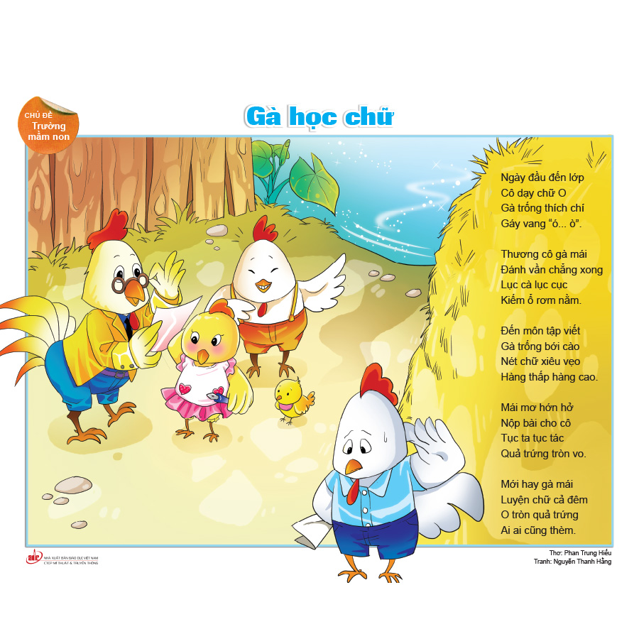 Bộ tranh minh hoạ thơ dành cho trẻ MG 5 - 6 tuổi