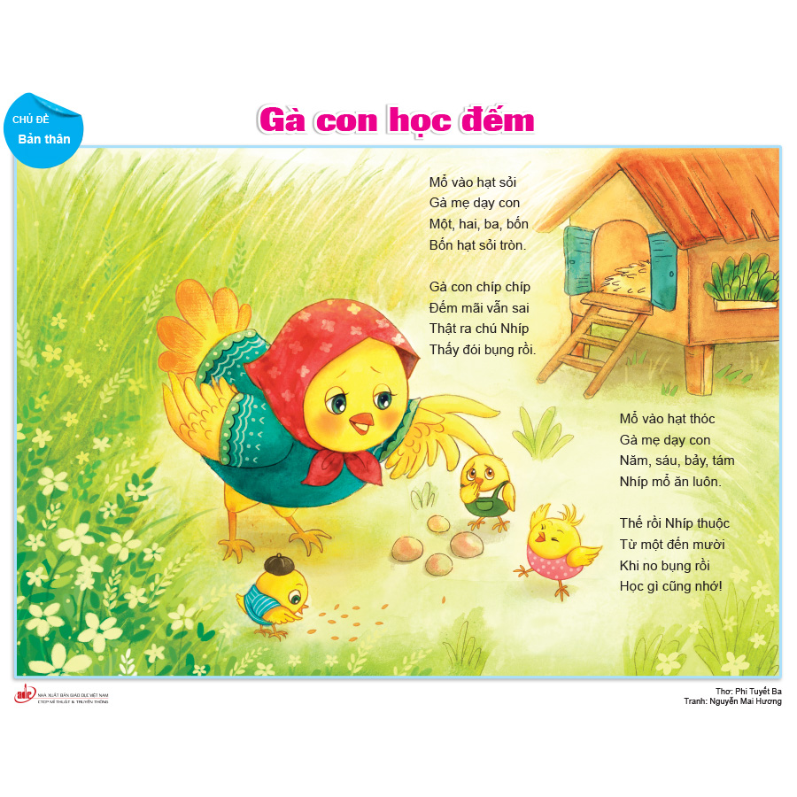 Bộ tranh minh hoạ thơ dành cho trẻ MG 5 - 6 tuổi