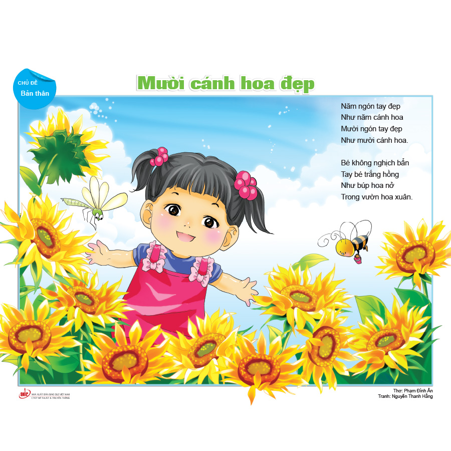 Bộ tranh minh hoạ thơ dành cho trẻ MG 5 - 6 tuổi