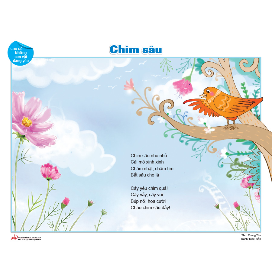 Bộ tranh minh hoạ thơ dành cho trẻ nhà trẻ