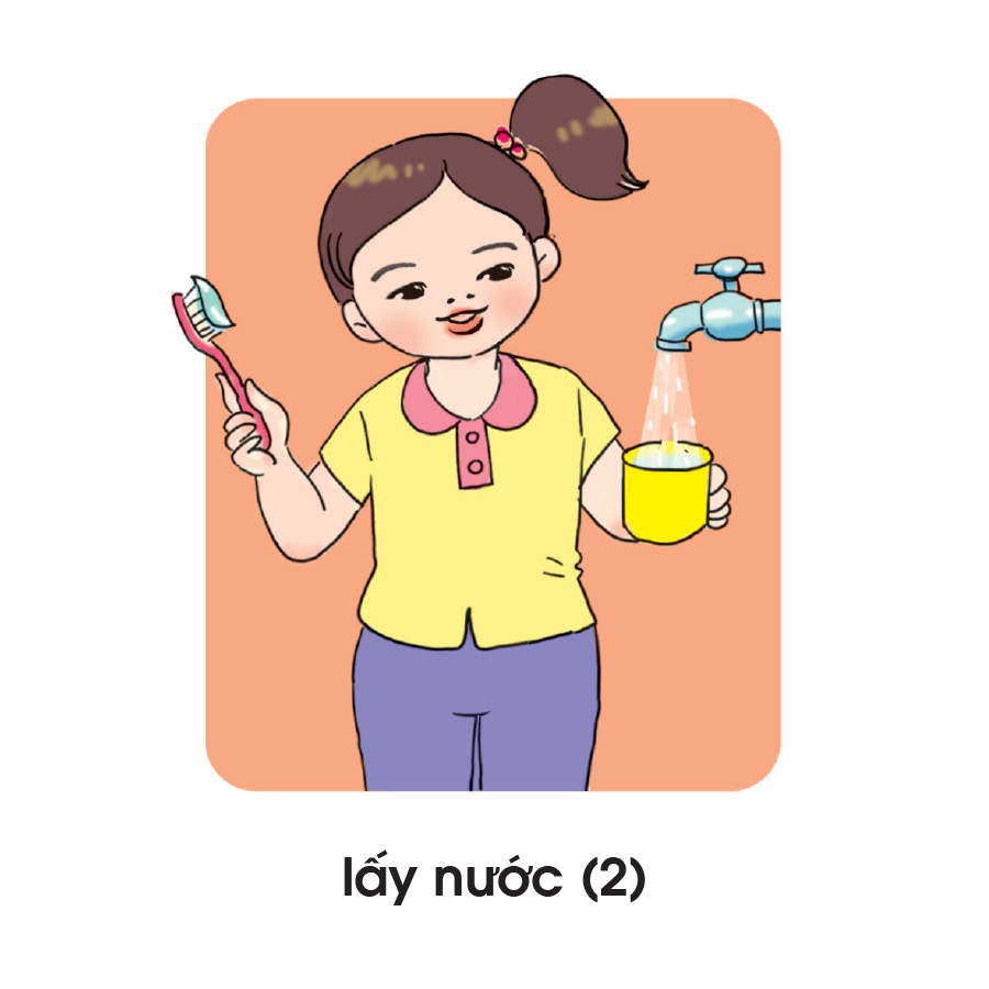 Lô tô Bé làm vệ sinh cá nhân và giữ gìn sức khỏe