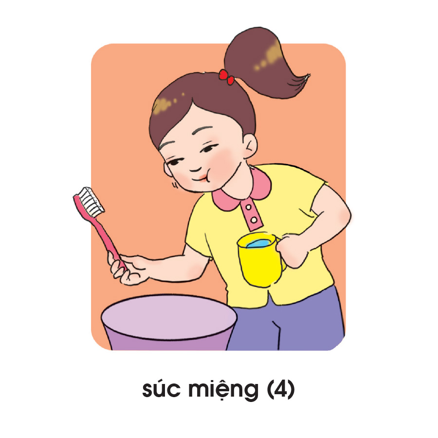 Lô tô Bé làm vệ sinh cá nhân và giữ gìn sức khỏe