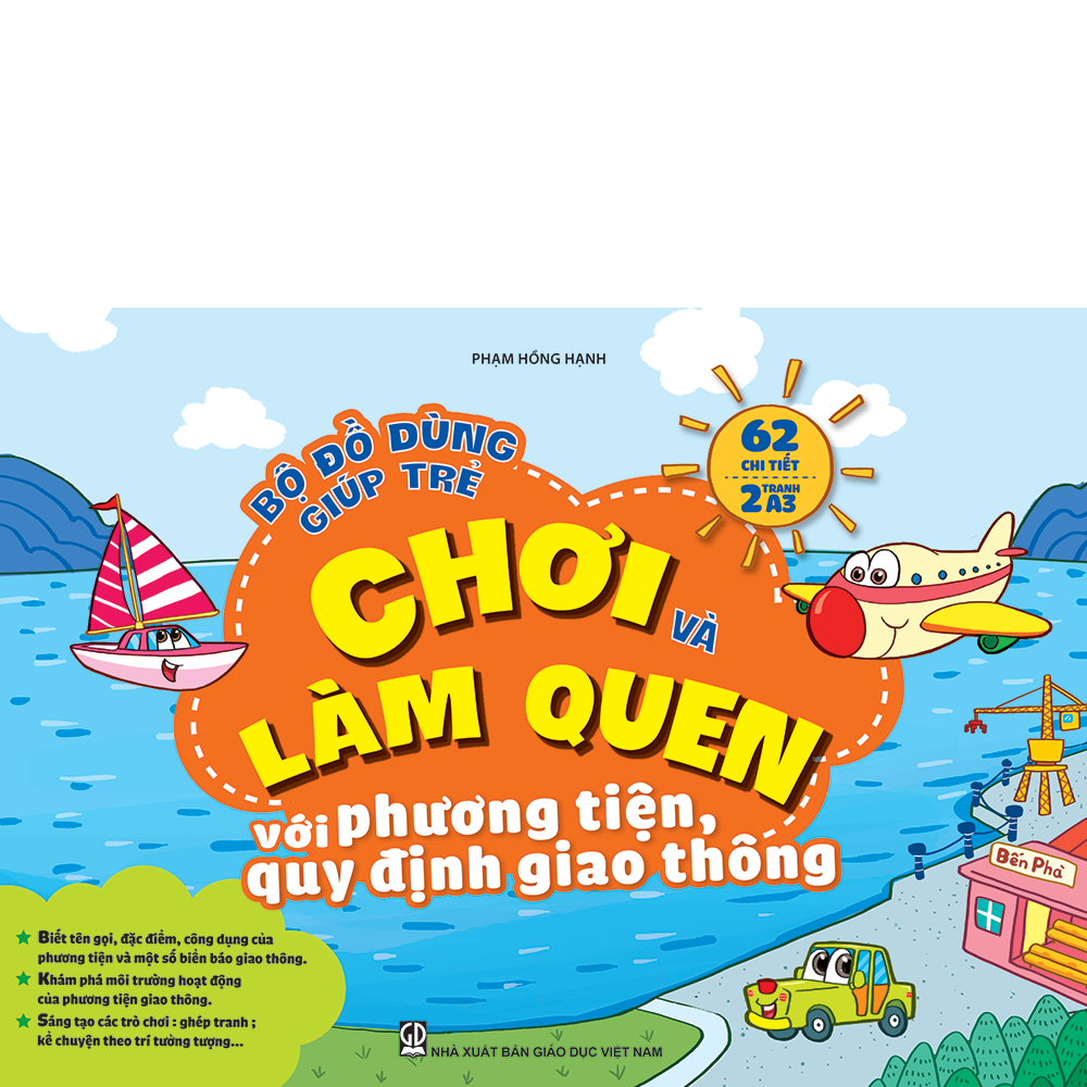 Bộ đồ dùng giúp trẻ mẫu giáo chơi và làm quen với phương tiện, quy định giao thông