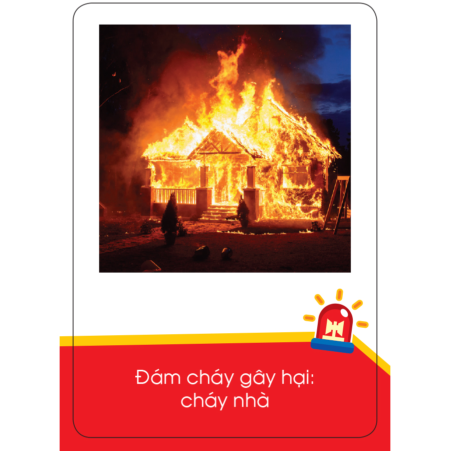 Lô tô giúp trẻ mẫu giáo nhận biết hoả hoạn và hành động đúng khi xảy ra hoả hoạn