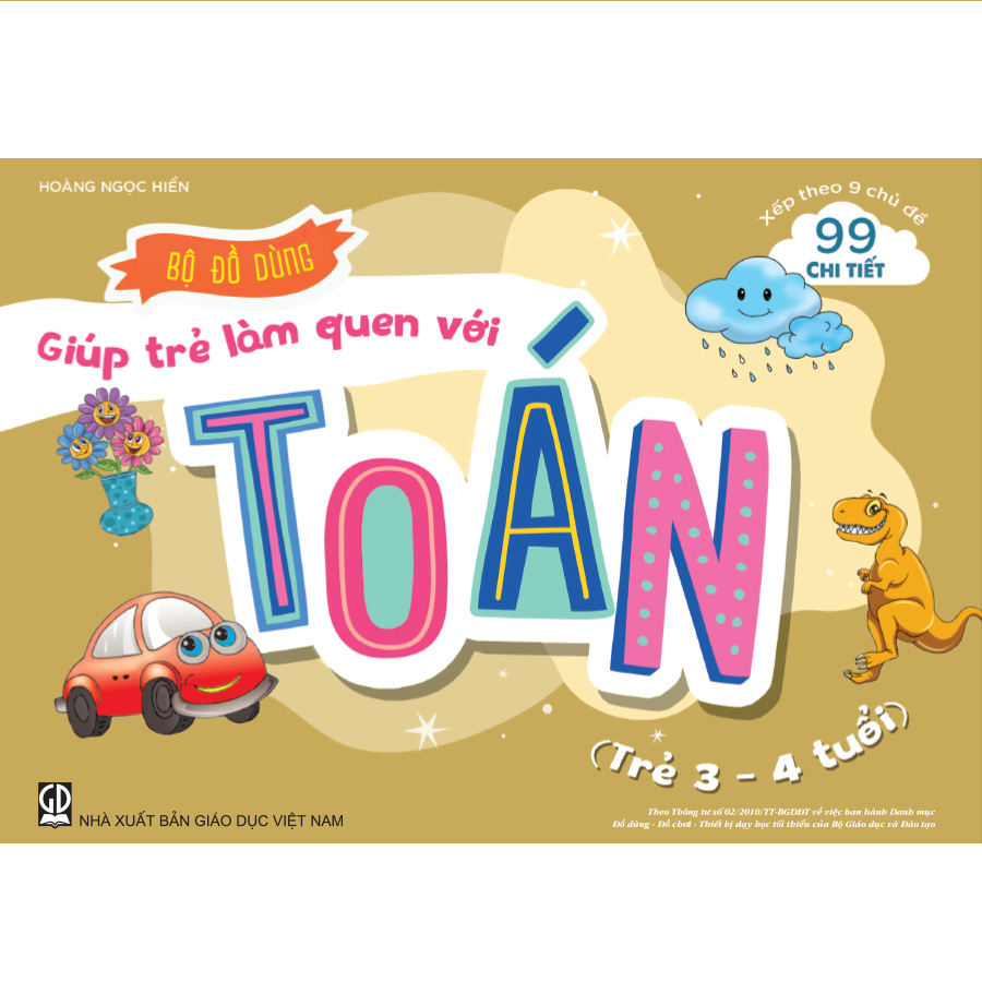 Bộ đồ dùng giúp trẻ làm quen với Toán (Trẻ 3 - 4 tuổi)