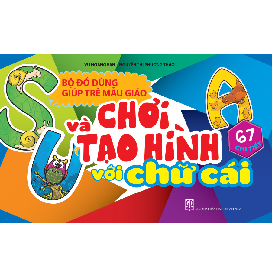 Bộ đồ dùng giúp trẻ mẫu giáo chơi và tạo hình với chữ cái