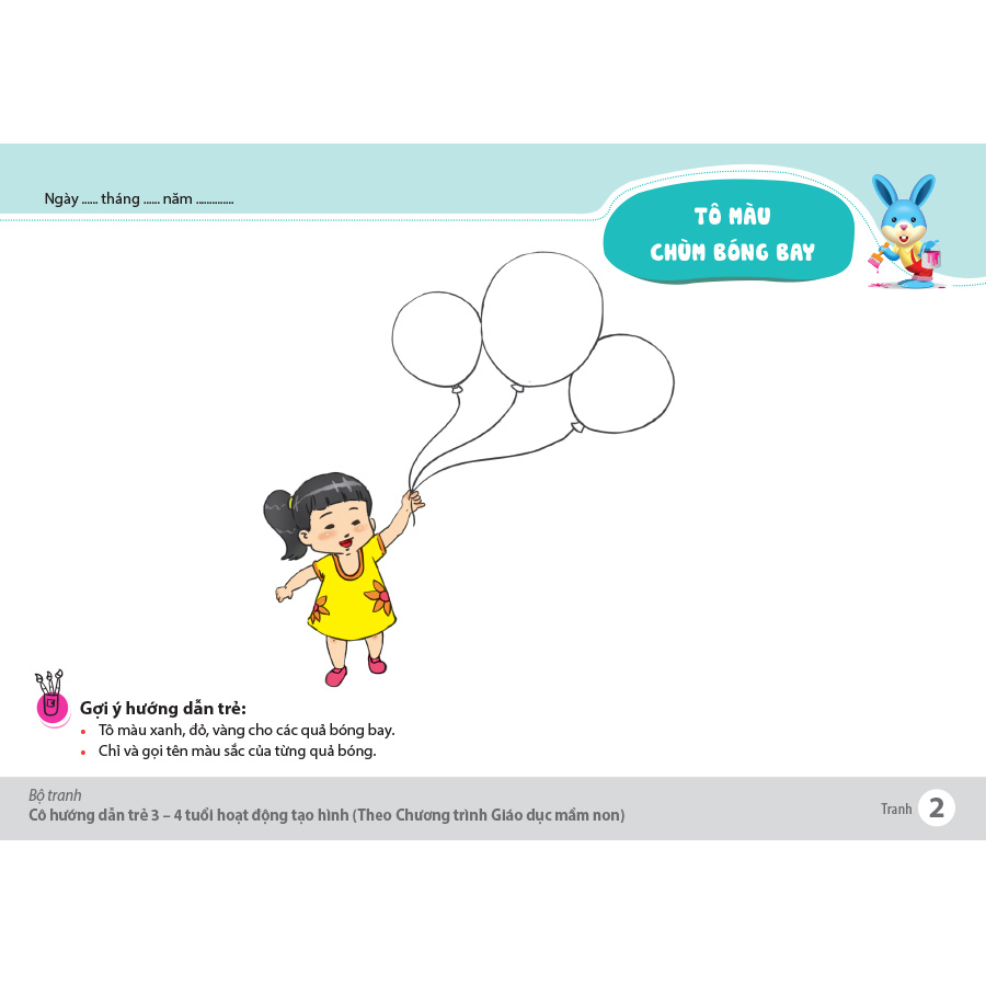 Bộ tranh cô hướng dẫn trẻ 3 – 4 tuổi hoạt động tạo hình (Theo chương trình giáo dục mầm non)