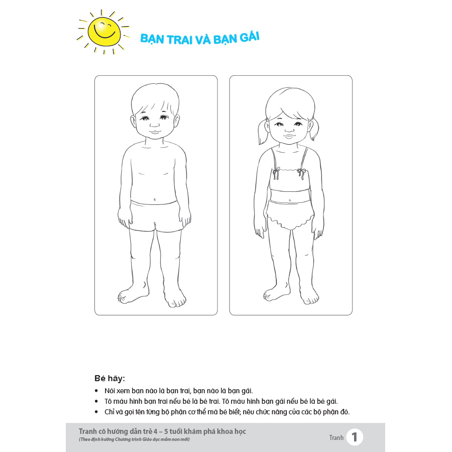 Tranh cô hướng dẫn trẻ 4 - 5 tuổi khám phá khoa học (Theo định hướng Chương trình Giáo dục mầm non mới)