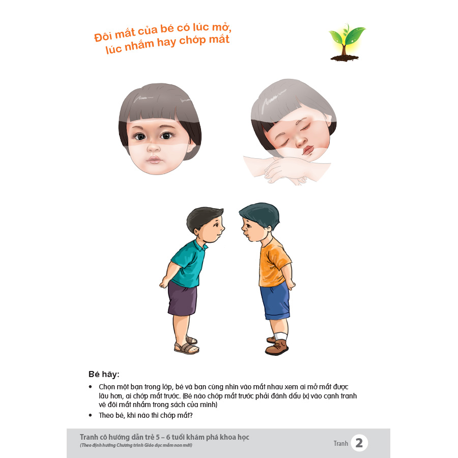 Tranh cô hướng dẫn trẻ 5 - 6 tuổi khám phá khoa học (Theo định hướng Chương trình Giáo dục mầm non mới)