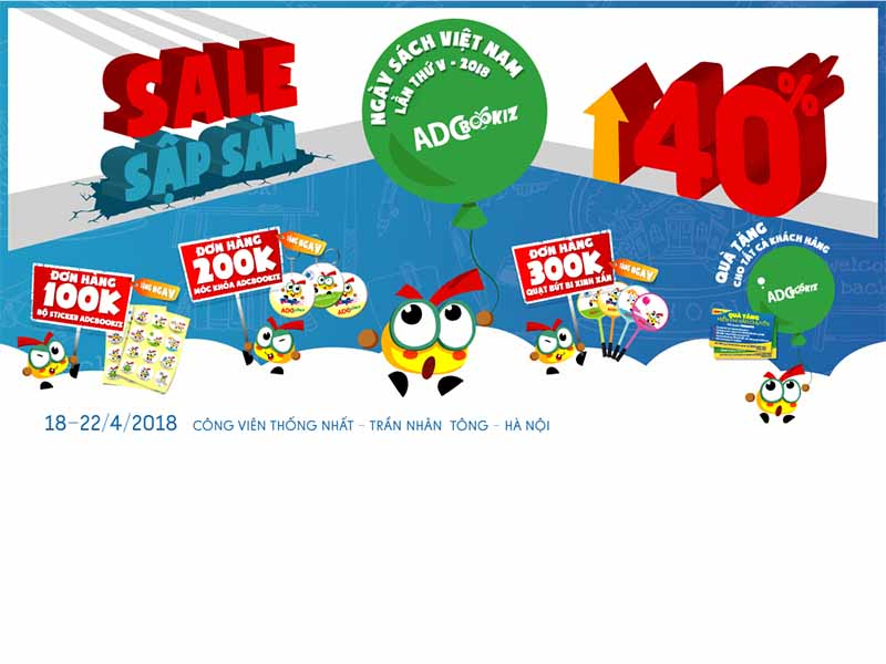 Gặp ADCBookiz tại Ngày sách Việt Nam 2018