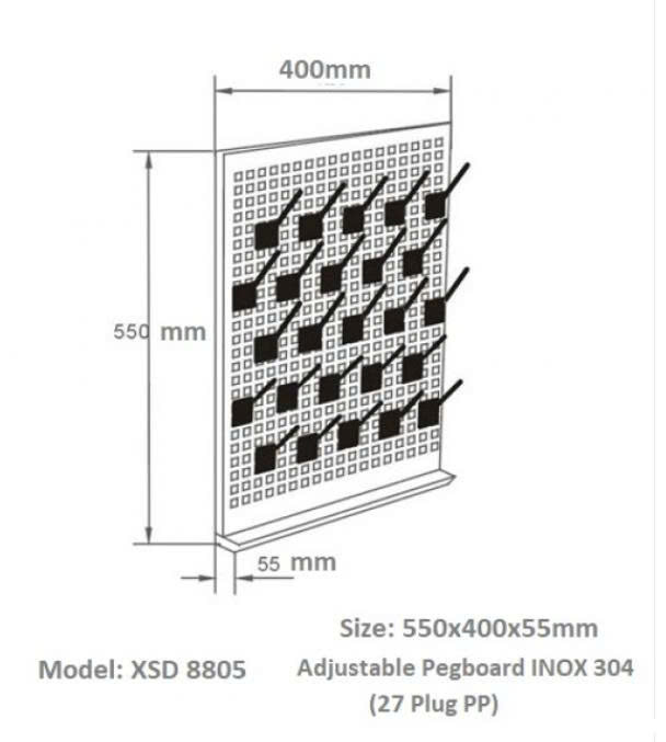 Giá phơi dụng cụ inox XSD8805