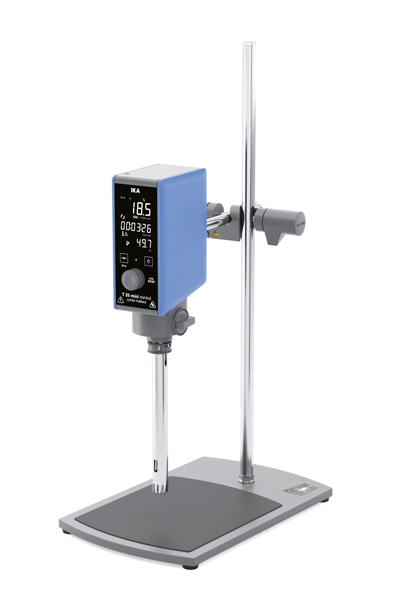 Máy đồng hóa hiện thị tốc độ T 25 mini control Solution