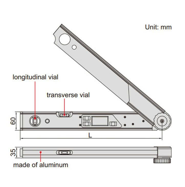 Thước đo góc điện tử INSIZE 2174-225