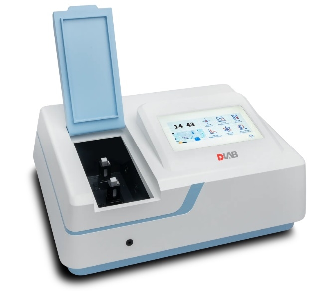 Máy quang phổ UV-VIS, 190-1100nm, độ rộng khe phổ 2nm, dlab