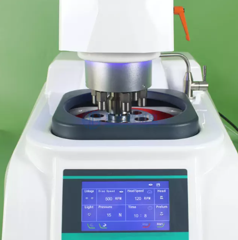 Máy mài và đánh bóng mẫu luyện kim GP-1Z tiên tiến với chức năng điều khiển tải.