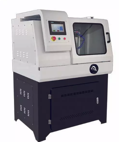 Phòng thí nghiệm luyện kim sử dụng máy cắt mẫu tự động CM-100YZ.