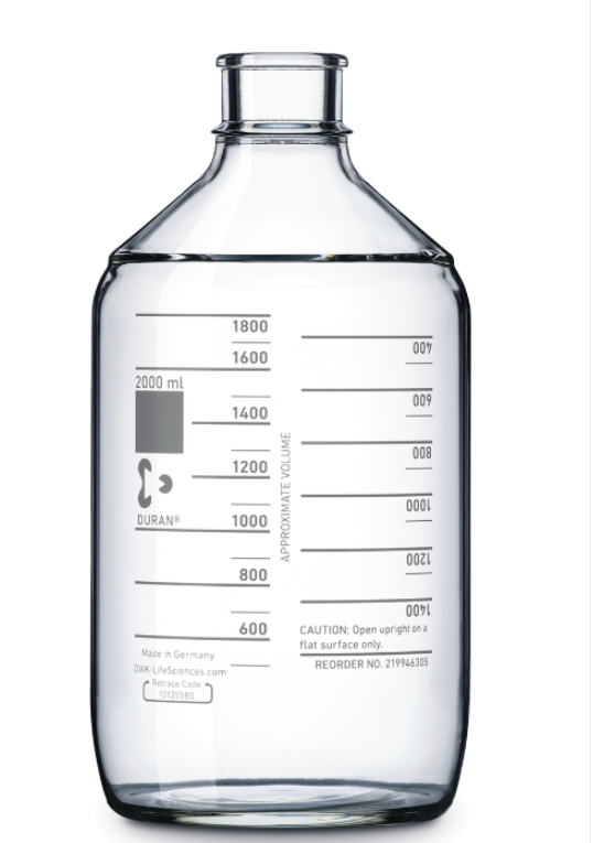 Chai hấp tiệt trùng 2000ml Duran
