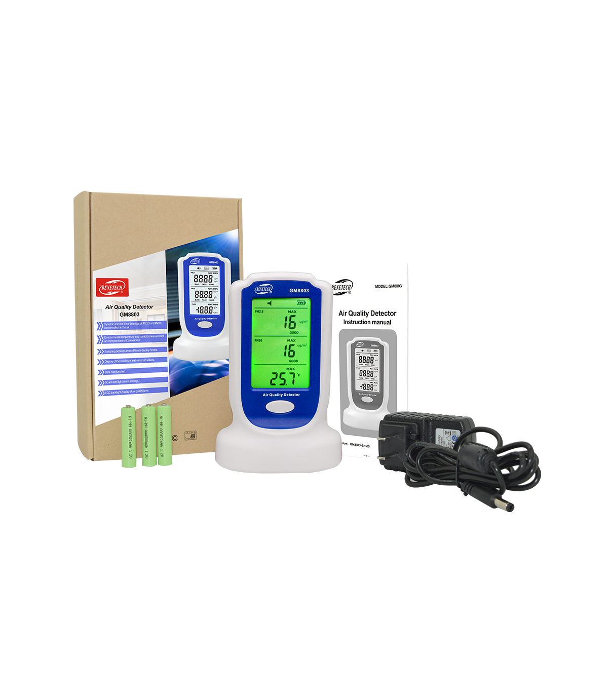 Máy dò chất lượng không khí GM8803